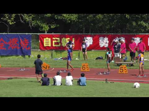 20170910 群馬県高校対抗陸上 男子2部200m 準決勝3組