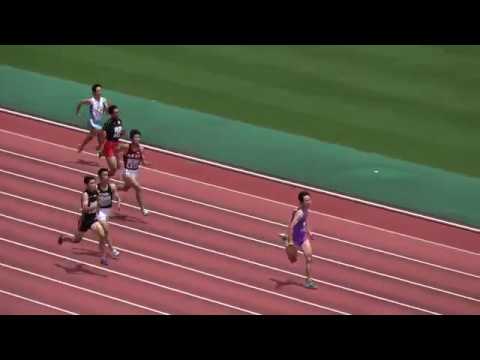 高男 B200m 決勝_2017福岡県高校学年別選手権
