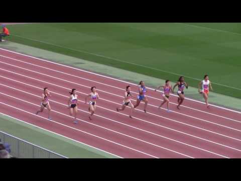 2017学生個人選手権陸上 女子100m 決勝