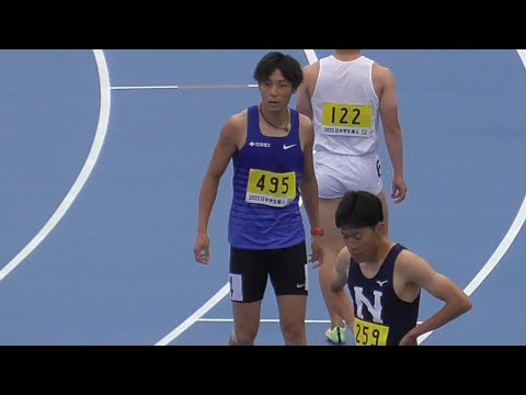 男子200ｍ予選（全組）日本学生個人陸上2022.4.17