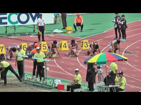 H29　関カレ　十種競技　男子1部100m　2組