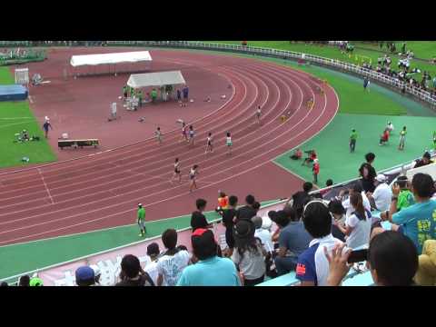 H29　関東中学校陸上競技大会　女子4x100mR　予選2組