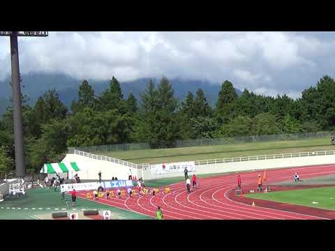 富士北麓ワールドトライアル2020　男子100mウォームアップレース２組目
