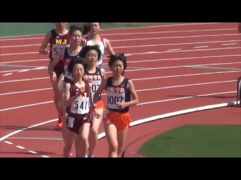群馬県高校総体2017 中北部地区予選会 女子1500m2組