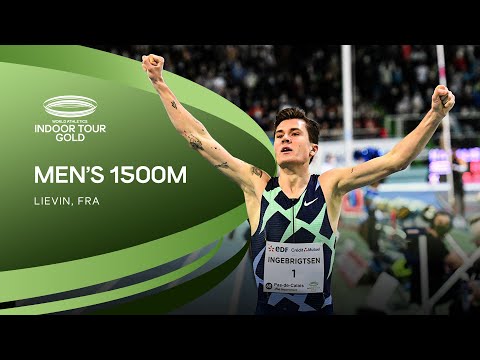 Jakob Ingebrigsten smashes world indoor record | Lievin World Indoor Tour GOld