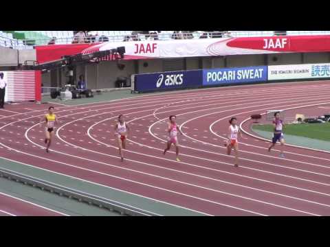 2017 日本選手権陸上 女子400m 予選　1～2
