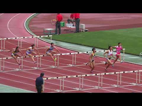 2018 東北陸上競技選手権 女子 100mH 予選1組