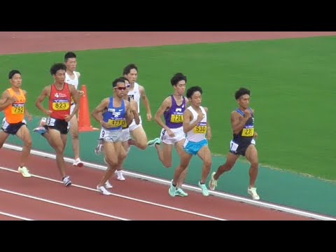 男子800m予選 全日本インカレ陸上2022