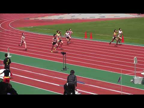 2018京都高校陸上　市内ブロック予選　女子200m3組