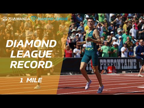 Jakob Ingebrigtsen sets new European record in Eugene mile - Wanda Diamond League Final 2023