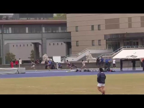 【中大陸上部】280410日体対抗200m3組 松久22.30(-2.0)