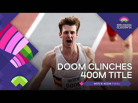 Doom upsets Warholm in the men&#039;s 400m final | World Indoor Championships Glasgow 24