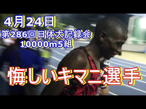 10000m最終組　第286回日体大長距離競技会