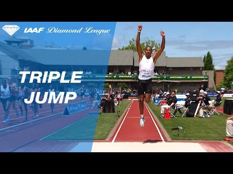 Christian Taylor Wins Men&#039;s Triple Jump - IAAF Diamond League Eugene 2018