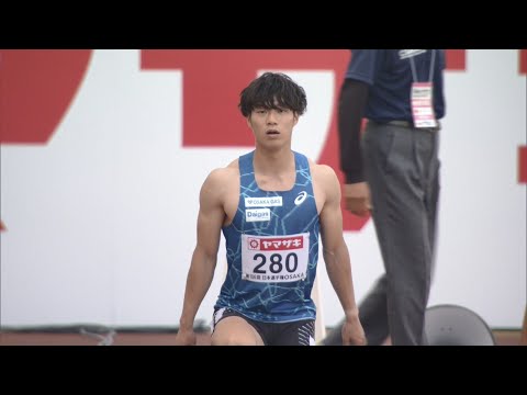 【第106回日本選手権】 男子 100ｍ 予選3組