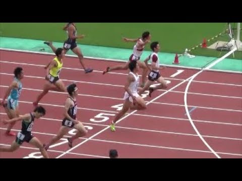 関東陸上競技選手権2017 男子200m準決勝1組