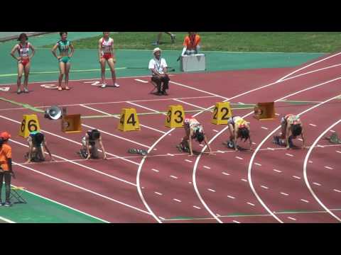 H29　千葉県選手権　女子100m　予選1組