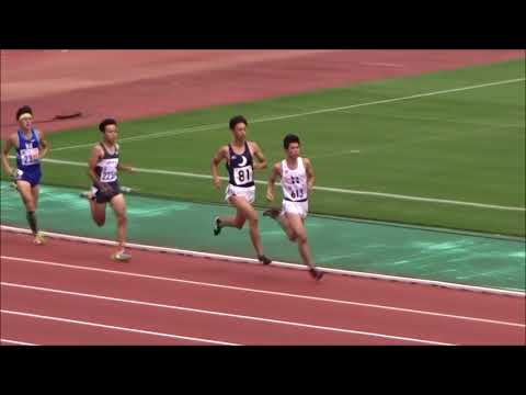 2018関西学生新人陸上競技選手権大会　男子800ｍ予選3組