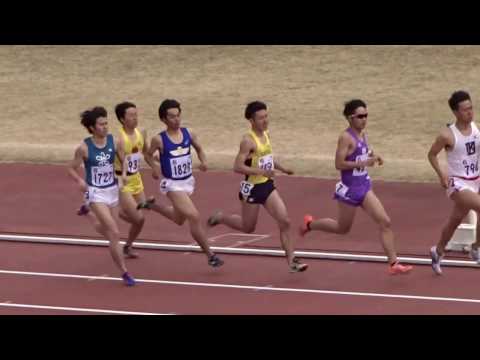 第65回大阪学生陸上競技選手権大会　男子1500ｍ予選1組