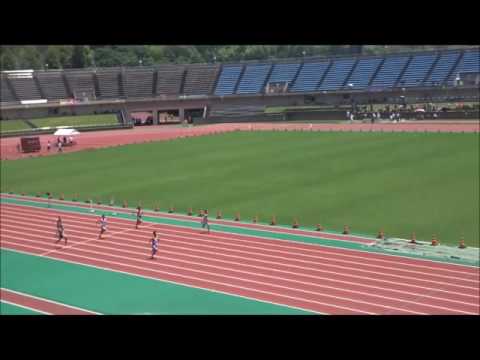 少年男子B（中3・高1）100m予選1組、宮﨑洸輔（西）11秒59　～国民体育大会　高知県選考会～