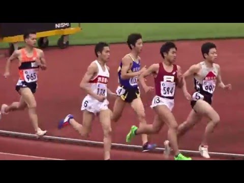 第80回京都学生陸上競技対校選手権大会　男子 1500ｍ予選2組