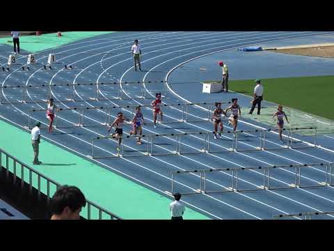 20180915100429県高校新人大会女七種100ｍH 鬼塚 咲良