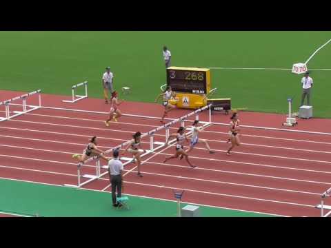 第59回東海陸上競技選手権大会　女子100mH　予選第5組　2016/8/28