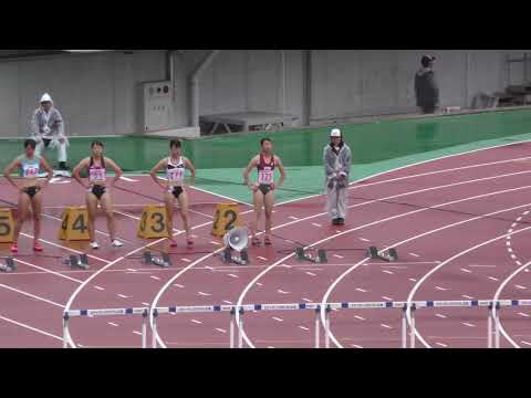 女子100mH 予選4組　U20日本選手権 R01