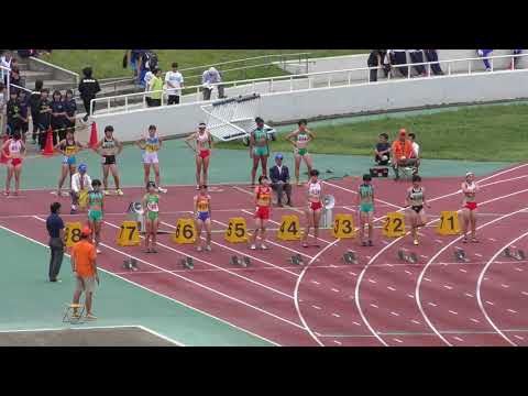 H29　千葉県高校新人　女子100m　準決勝1組