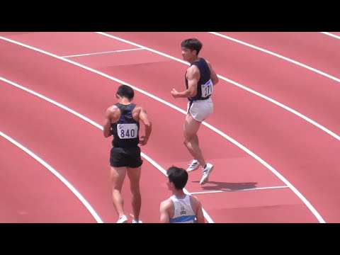 予選 男子100m 西日本インカレ陸上2024