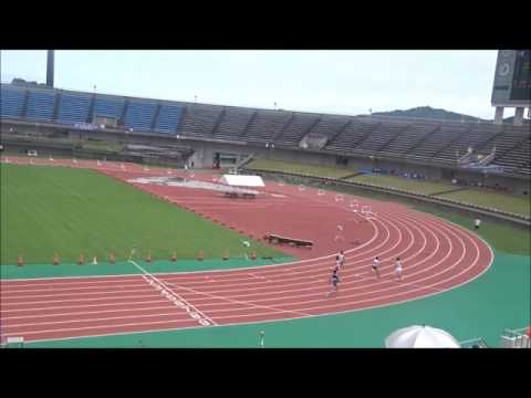 成年男子　100m　予選3組目、藤堂誉志（中央大）’11秒00’　～国民体育大会　高知県選考会～