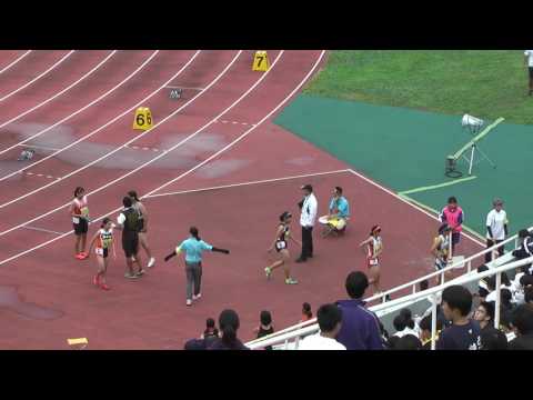 H29　千葉県中学総体　女子4x100mR　予選6組