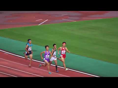 男4×400mR 予1組　2017福岡県高校新人陸上