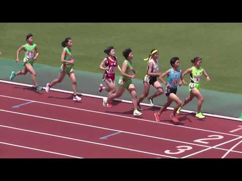 ２０１８　山口県高校総体陸上　女子３０００ｍ　タイムレース１組