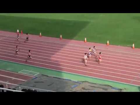2018 茨城県高校総体陸上 女子4x100mR準決勝2組