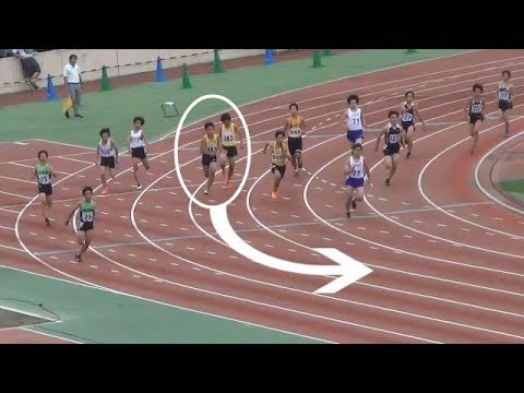 高琉斗の追い上げ 予選 1年男子リレー 4x100m 神奈川県中学通信陸上2019