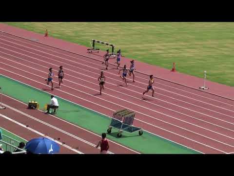2018 茨城県高校個人選手権 1年女子100m予選7組