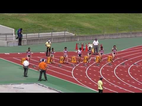 女子100m 予選5組 関東学生新人 R01