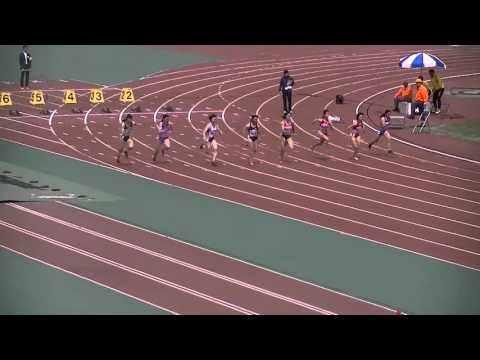 2016大阪インカレ　女子100ｍ　準決勝　第1組