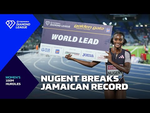 Ackera Nugent breaks Jamaican RECORD in Rome 100m hurdles - Wanda Diamond League 2024