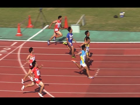 男子3年生100m決勝(10秒89) 近畿中学総体2019