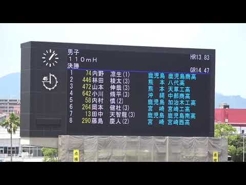 2019.6.16 南九州大会 男子110mH決勝