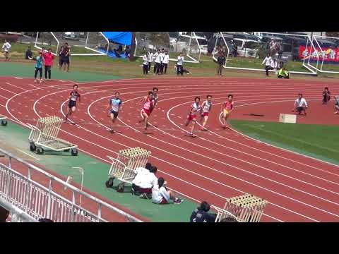 2018 茨城県高校総体陸上 県南地区男子200m準決勝1組