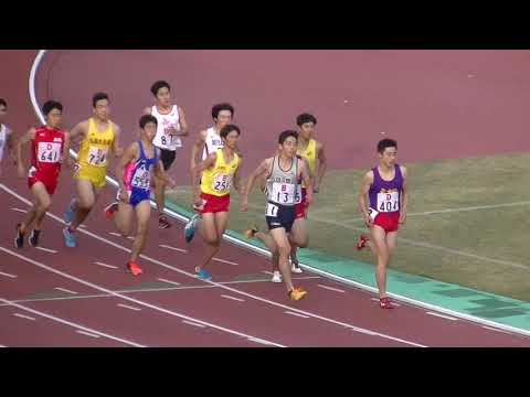 20181111鞘ヶ谷記録会 高校男子800m決勝