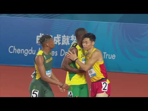 News Day 5 Athletics 100m M #chengdu2021