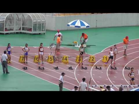 第51回全国高等専門学校体育大会陸上競技　女子100mH　決勝　　大会新記録　2016/8/24