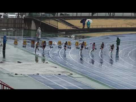 2018 水戸市陸上記録会 中学男子100m6組