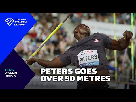 Anderson Peters clears 90 metres with MONSTER throw in Lausanne javelin - Wanda Diamond League 2024