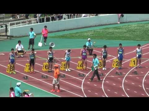 H29　千葉県　中学通信陸上　1年男子100m　B決勝