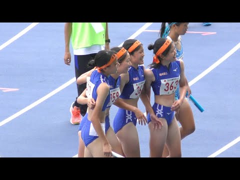 決勝 共通女子4×400ｍＲ 近畿高校ユース陸上2024